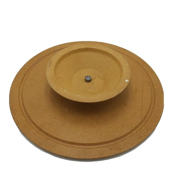Blue Mountain Pottery 5 Piece Lazy Susan Serving Tray Harvest Gold 12 inch - Picture 6 of 11